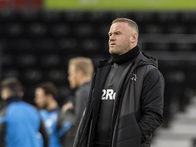 Derby County interim manager Wayne Rooney