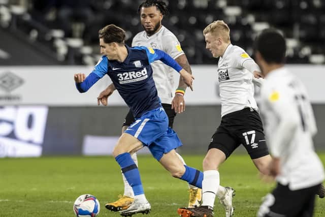 Preston North End midfielder Tom Bayliss
