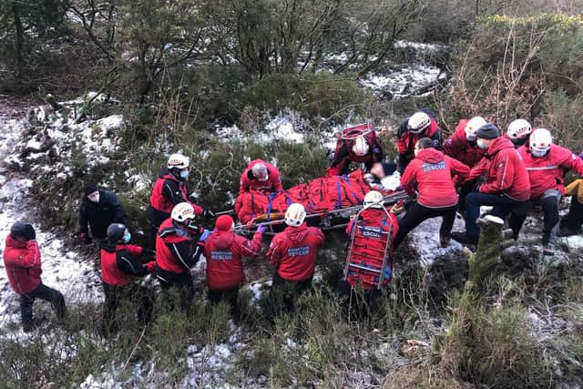 Bowland Pennine Mountain Rescue Team (BPMRT) were called to the scene by ambulance crews. (Photo by BPMRT)