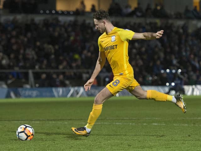 PNE midfielder Alan Browne steps up to the penalty spot against Wycombe