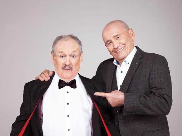 Bobby Ball with his long-time comedy partner Tommy Cannon