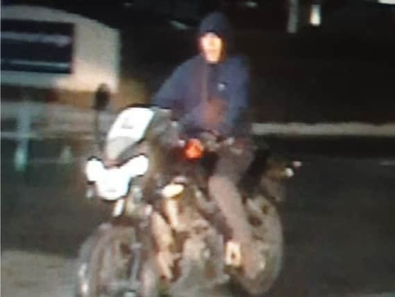 Man was seen riding stolen motorcycle