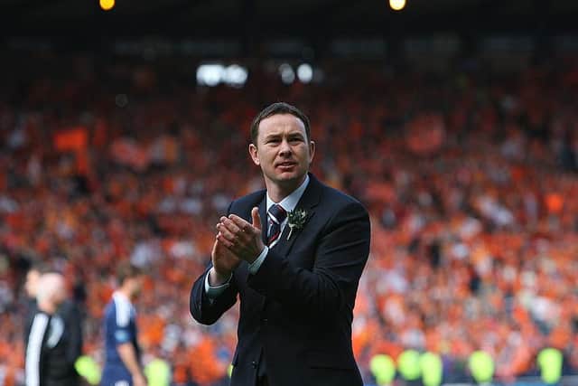 Derek Adams took Ross County to the Scottish Cup final in 2010 Picture: Getty Images