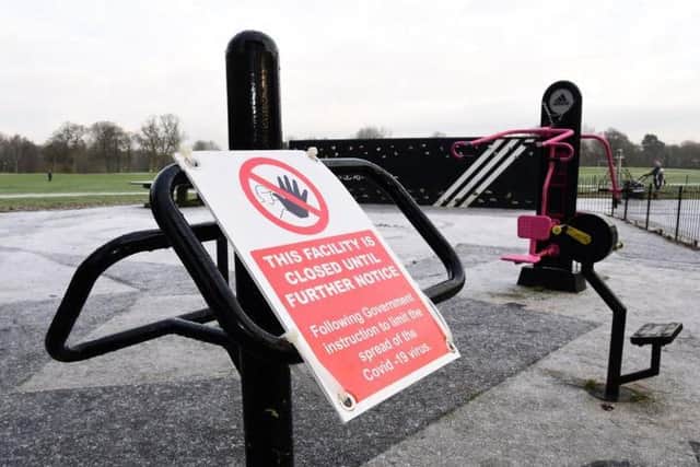 The council are closing the outdoor gyms at Moor Park