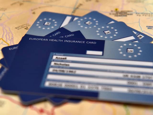 The old European Health Insurance Cards (EHIC)