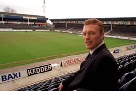 David Moyes at Deepdale on his first day as Preston North End manager in January 1998