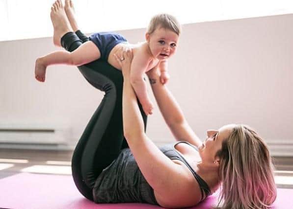 A lot of Sarah’s work is now focused on pre and postnatal yoga