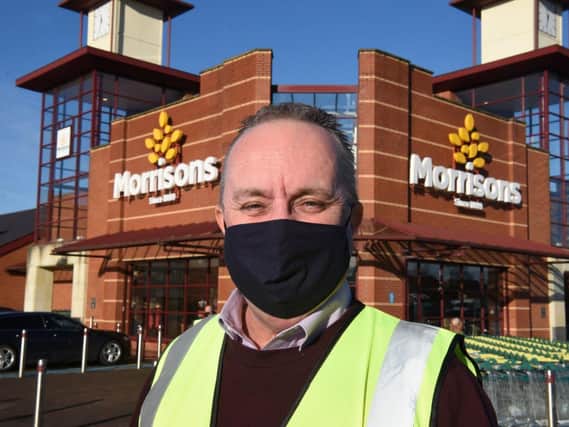 David Paris, who manages Morrisons in Leyland, said the supermarket's decision to enforce mask wearing is "essential" to protect his staff from the latest surge in coronavirus infections