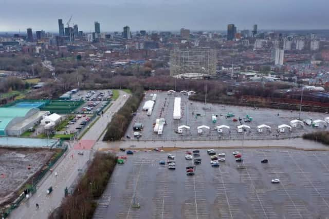 The tennis centre is one of seven mass vaccination hubs set up by the Government this week.