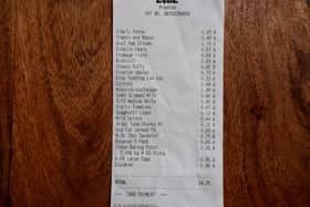Receipt for £15 of food from Lidl in Preston
