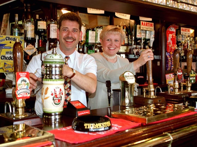 New landlord and landlady of The New Talbot Pub, Euxton near Chorley, Sue and Steve Sharrock