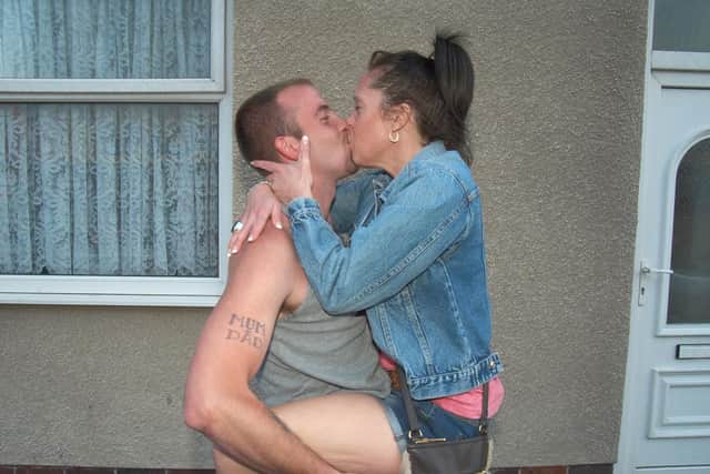 A pair passionately embrace in Blackpool in 2020 (Picture: Garry Cook)