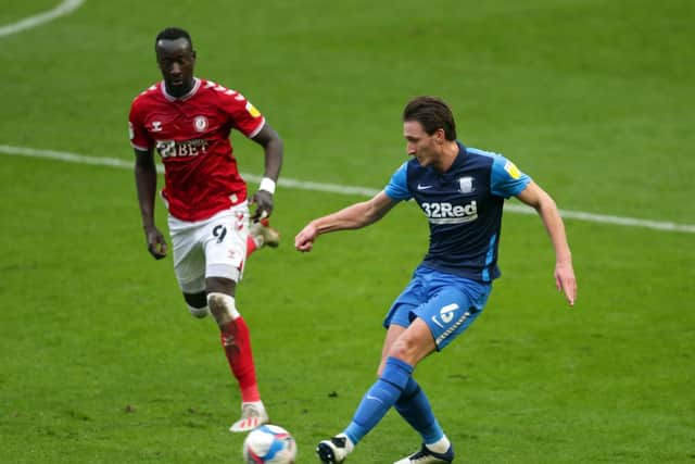 PNE defender Ben Davies in action against Bristol City