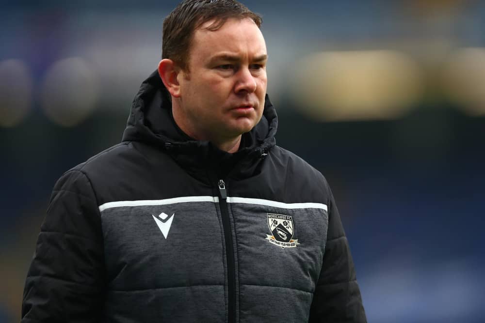 Morecambe manager Derek Adams