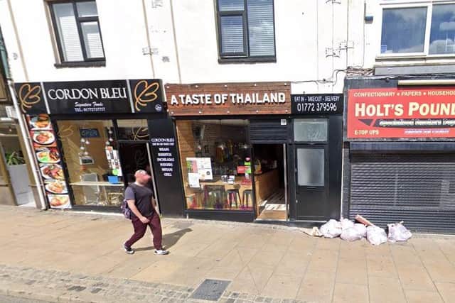 A Taste of Thailand in Friargate, Preston will be closed until further notice after a staff member tested positive for Covid-19 at the weekend. Pic: Google