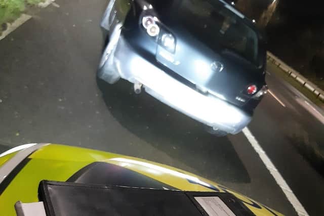 Students from Preston have been stopped by police after they were found speeding towards Liverpool on the M62, after picking up a friend in Yorkshire