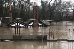 Pictures from the scene show the Grade-II listed Ackhurst Lodge nearly submerged by floodwater, prompting concerns from residents who fear the historic building is at risk of permanent damage
