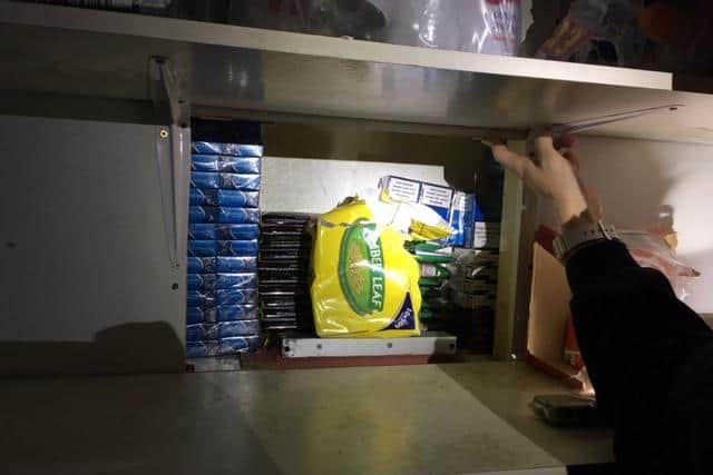 The hidden remote control operated compartment