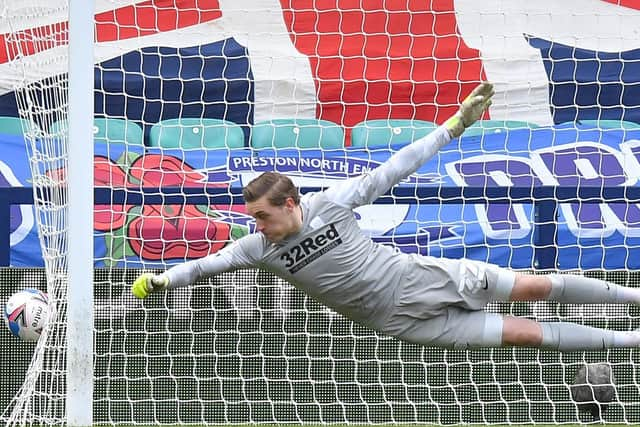 Daniel Iversen has an excellent game in the PNE nets