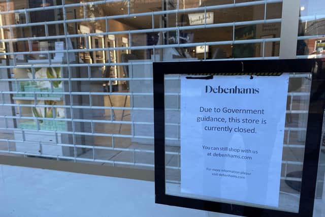 The department store was currently already closed due to government guidance