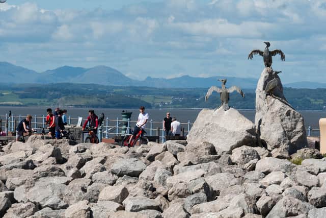 The promenade in Morecambe.