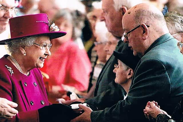 One of Canon Ron's favourite memories - the day he received Maundy Money from the Queen at Blackburn Cathedral