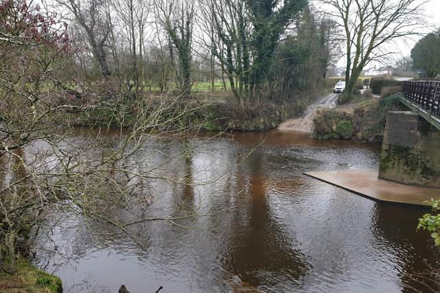 A 4X4 driver had to be rescued from the Wyre Lane ford crossing the River Wyre in Garstang after breaking down in the high water at the weekend