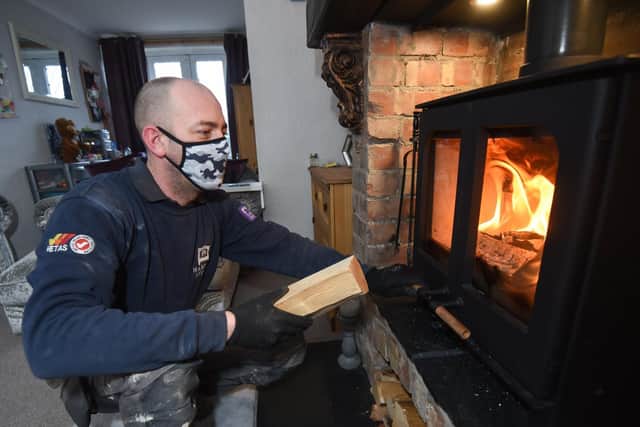 Business has been good for Gareth McNeal and his team as more people get wood burning stoves to keep cosy in lockdown