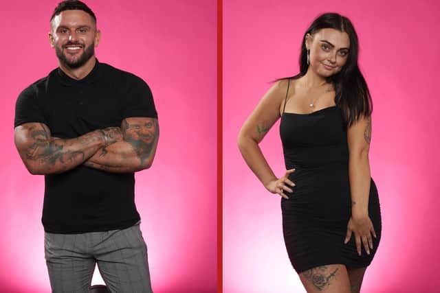Danny and his second date, Lauren. Image: Channel 4