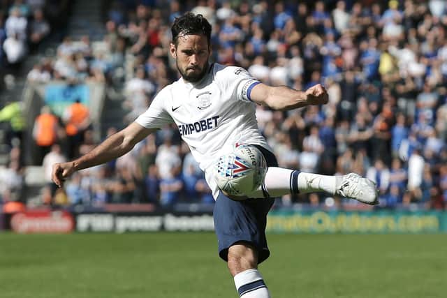 Greg Cunningham in action for PNE in 2017