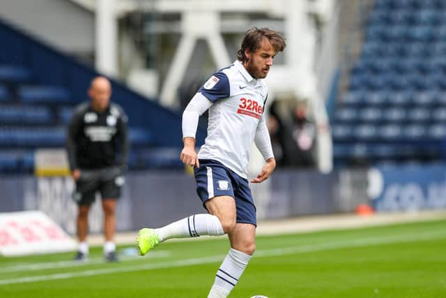 Preston North End midfielder Ben Pearson