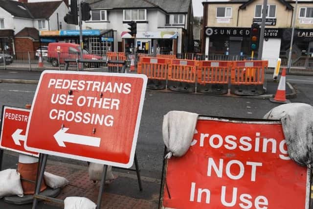 Several crossings in Liverpool Road, Penwortham, have been closed