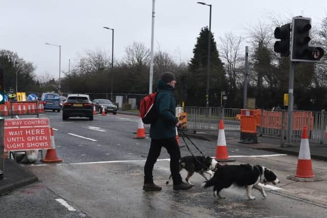 Major roadworks are behind the crossing closures
