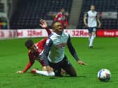 Darnell Fisher playing for Preston North End against Middlesbrough in December
