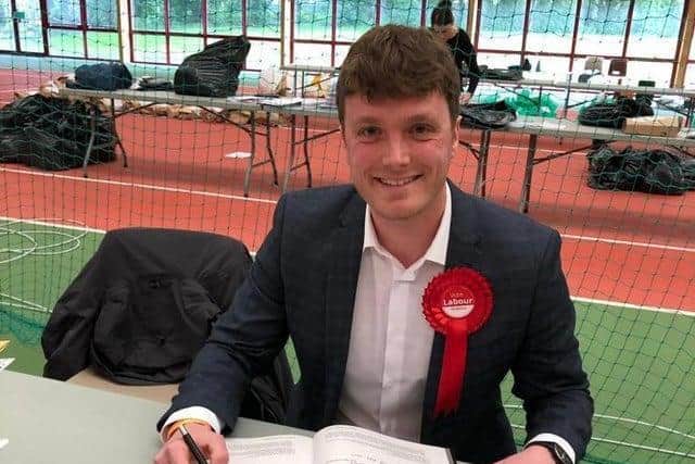 Cllr Will Adams told members that the NHS and the people working in it are "the best thing about this country" (pictured here upon his election in 2019)