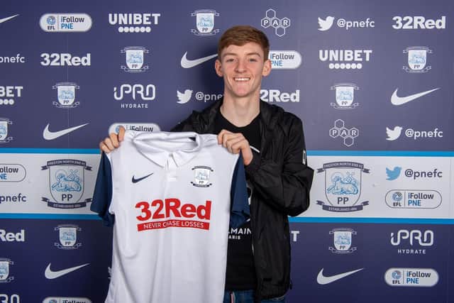 Anthony Gordon has been signed by Preston North End on loan from Everton    Pic courtesy of PNE
