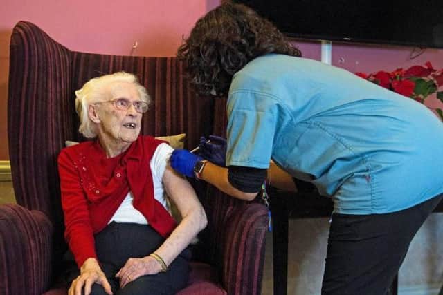 11,000 care home residents in Lancashire have now been offered their jab. Photo:	KIRSTY O'CONNOR