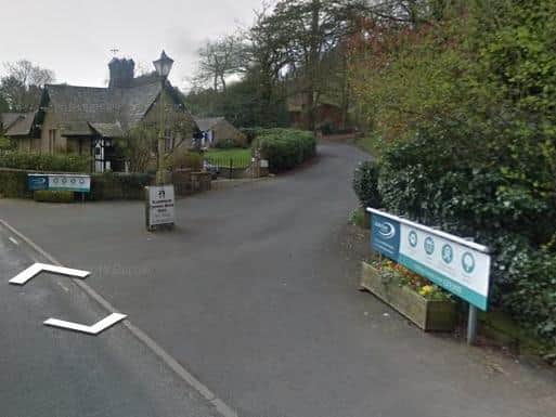 The current entrance to the holiday park.