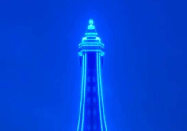 Blackpool Tower was lit up in blue in tribute.