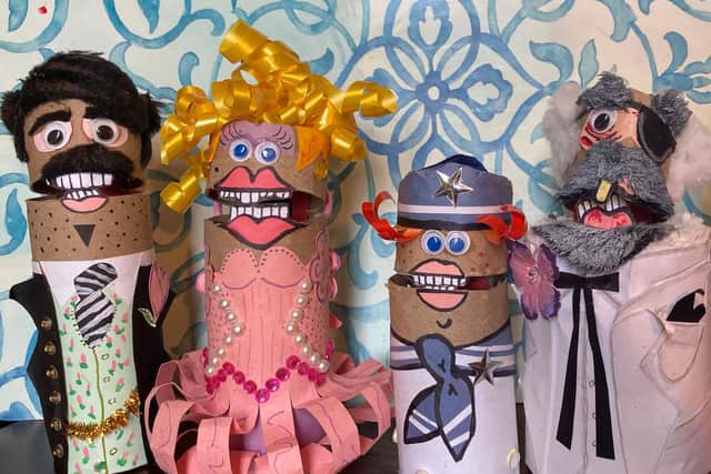 "The Two Ply's of Coronet County" puppet show is about a family of toilet paper rolls.
