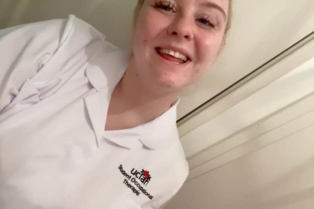 Daniella is determined to carry on with her Occupational Therapy degree course at UClan