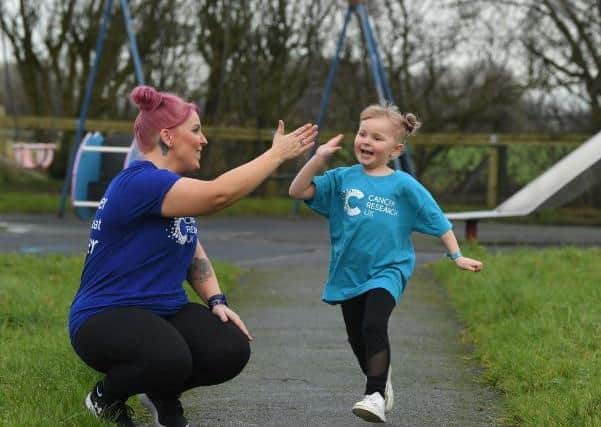 Lily wanted to run alongside her mum to raise money for the cause
