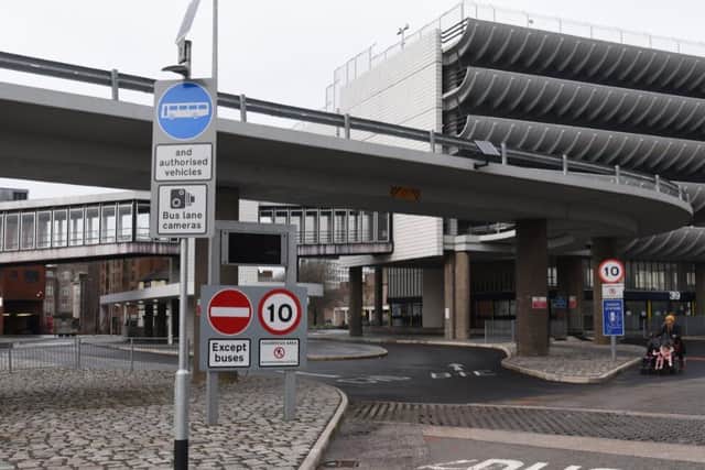 ...but some car and van drivers have been tempted by the shortcut it offers to Lord Street.   The bus gate in force at this point will now be made permanent.