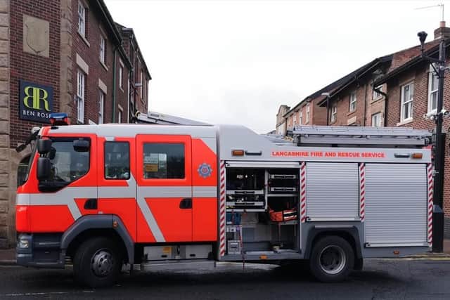 Two fire engines from Chorley were called to the scene. (Photo by Martyn Elkins)