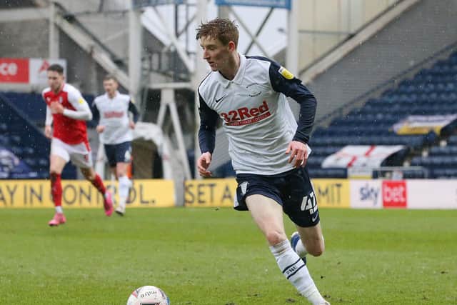 Anthony Gordon made his PNE debut against Rotherham
