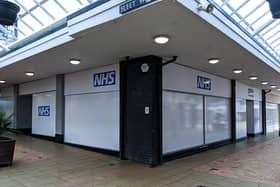 Preparations have been taking place for weeks to convert an empty retail unit for NHS use