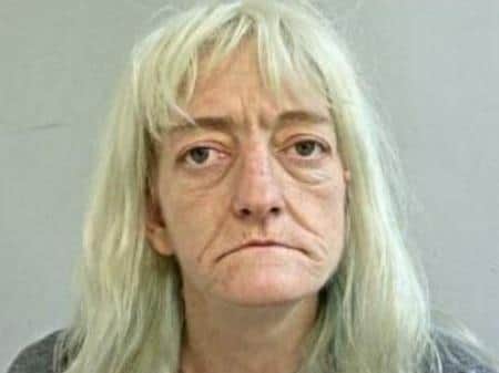 Sandra Sharrock, 46, from Chorley, has been sentenced to 5 years and 7 months in prison for drugs offences. Pic: Lancashire Police