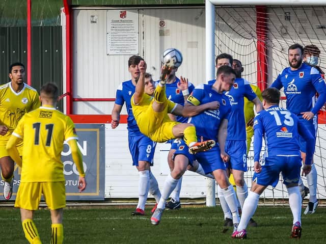 Chorley in action against Brackley Town at the weekend
(photo:Stefan Willoughby)