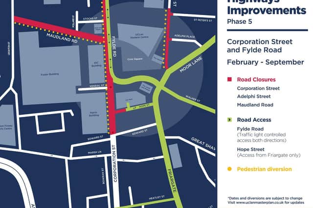 Adelphi Street is set to reopen in April while it’s estimated all highways work will be completed by September 2021