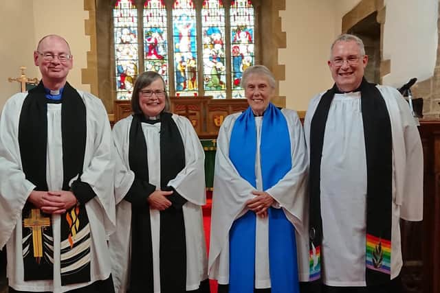 The Fellside team (from left):  Rev Garry Whittaker, Rev Susan Salt, Reader Delphine Burn and Rev Stephen Cooper